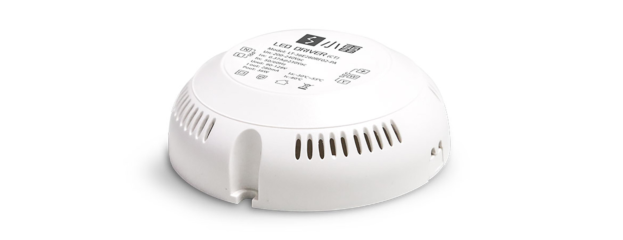 Ltech Smart Home CC CT Wireless Dimmable LED Driver 36W 90-128Vdc/280mA. 0-100% CT dimming level, Support Gate way, Panel, Remote, APP Dimming, IP20.